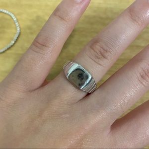 Silver Mejuri Signet Ring